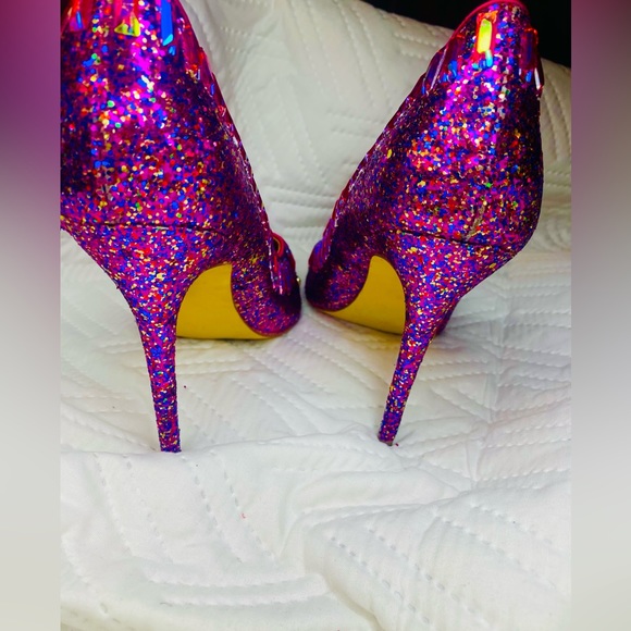 Steve Madden sequin glitter pump shoe - Picture 2 of 3